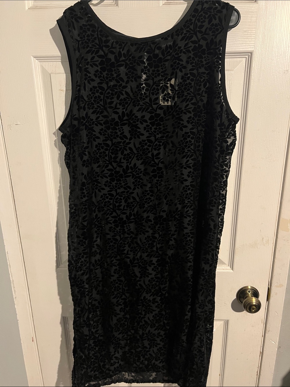 NWT Lucky Brand burnout velvet dress with full slip lining #luckybrand #90s